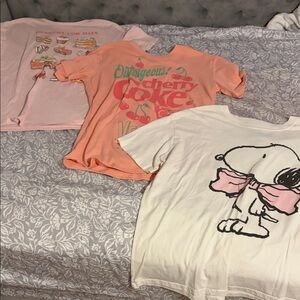 Snoopy and Graphic T-Shirts Set